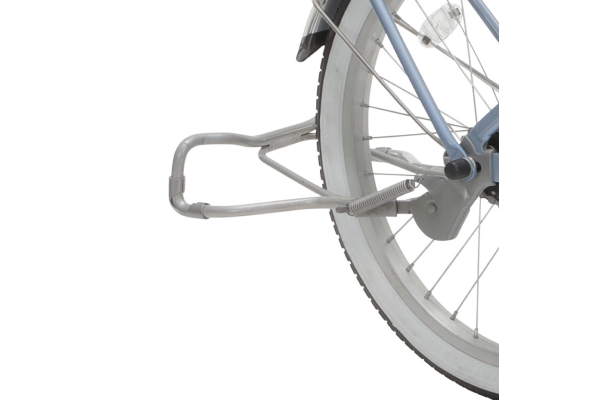 テコの原理で踏むだけでラクに立てられます。(オートロック付き)