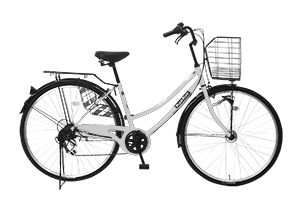 【通学自転車まるごとセット】Punk Rock/ホワイト