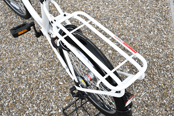 通常のミニベロ用キャリア（クラス18）よりもワンランク上のクラス27キャリア。