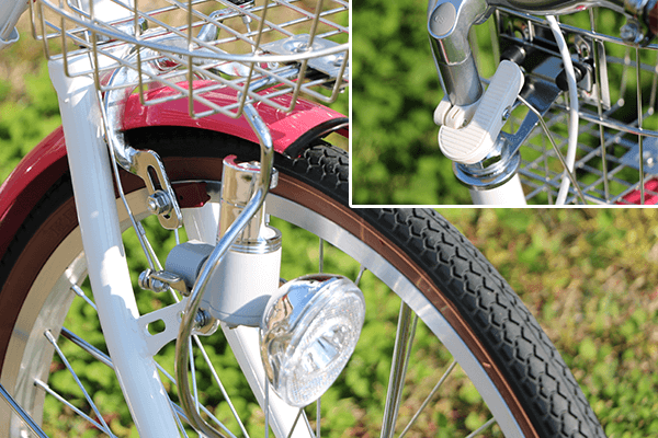 手元でスイッチを入れられるので安全にライトを点灯できます。