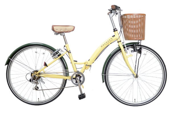 WACHSEN BC-626 シティサイクル・ママチャリ 折りたたみ自転車 26インチ
