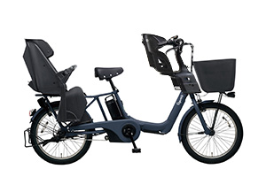 マットネイビー／3人乗り用チャイルドシート付きギュット・アニーズ・EX -2019モデル-［内装3段変速］［20インチ］