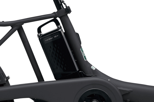 バッテリー容量が16.0Ah。オートマチックモードで約60km走行可能！