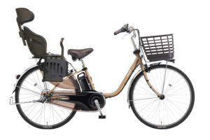 マットオーツベージュ／ヘッドレスト付きチャイルドシート搭載ビビ・DX 内装3段変速］［24インチ］［26インチ］