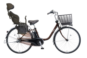 アースブラウン／ヘッドレスト付きチャイルドシート搭載ビビ・DX 内装3段変速］［24インチ］［26インチ］