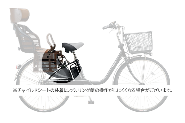 ヘッドレスト付きチャイルドシート搭載ビビ・DX パナソニック 