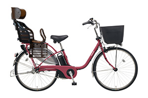 マットルージュ／ヘッドレスト付チャイルドシート搭載ビビ・EX -2019/2020モデル-［内装3段変速］［24インチ］［26インチ］［クラス27キャリア］