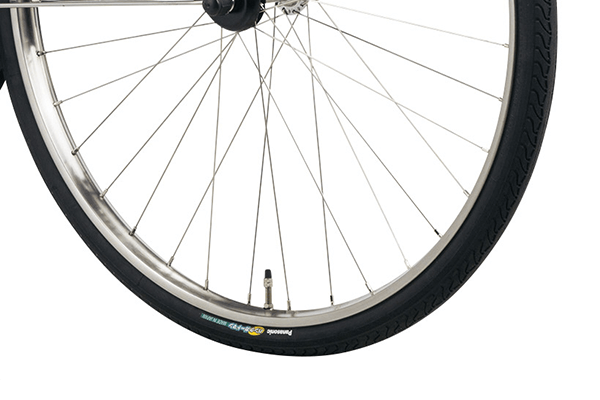 パンクに強く、走行抵抗も軽い。