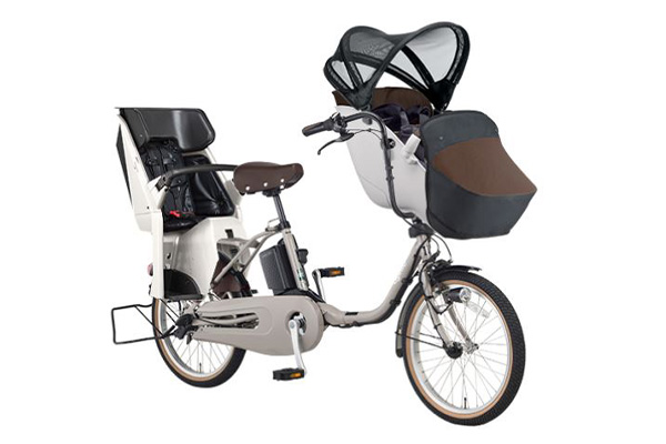 パナソニックギュット 電動アシスト自転車 BE-ELFD03チャイルドシート付き 3人乗り用チャイルドシート付きギュット・クルーム・DX