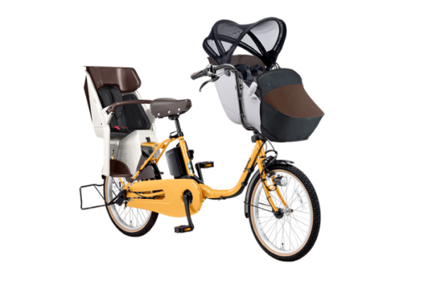 3人乗り対応　パナソニック電動自転車　子供乗せシート付き　お買い得品 3人乗り用チャイルドシート付きギュット・クルーム・DX