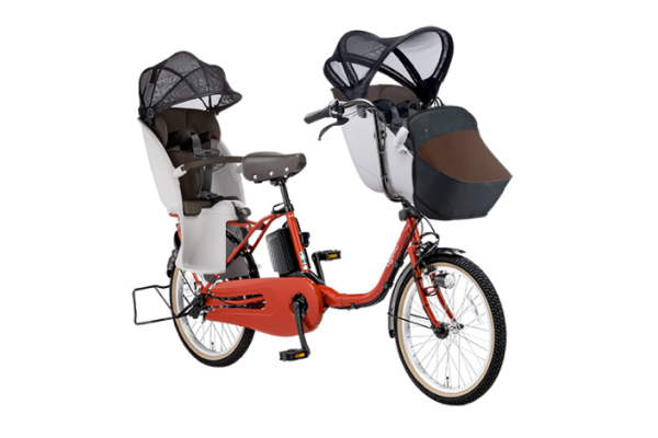 【電動アシスト自転車】パナソニック（Panasonic） 3人乗り用チャイルドシート付きギュット・クルーム・DX 電動自転車・電動アシスト自転車 子供乗せ自転車 20インチ