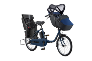 マットネイビー／3人乗り用チャイルドシート付きギュット・クルーム・EX［内装3段変速］［20インチ］［クラス27キャリア］