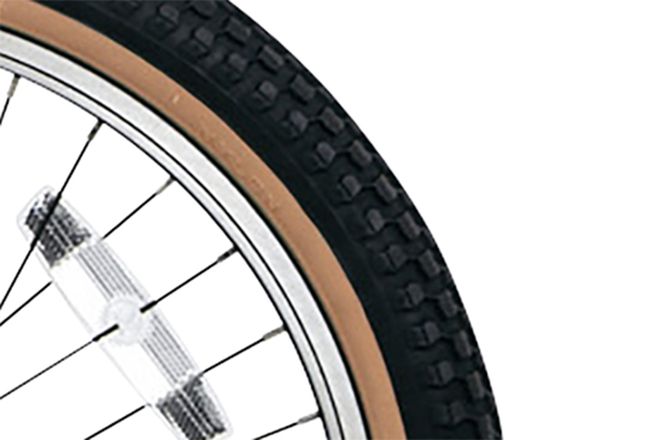 太さ約50mmの幅広タイヤで安定感抜群！