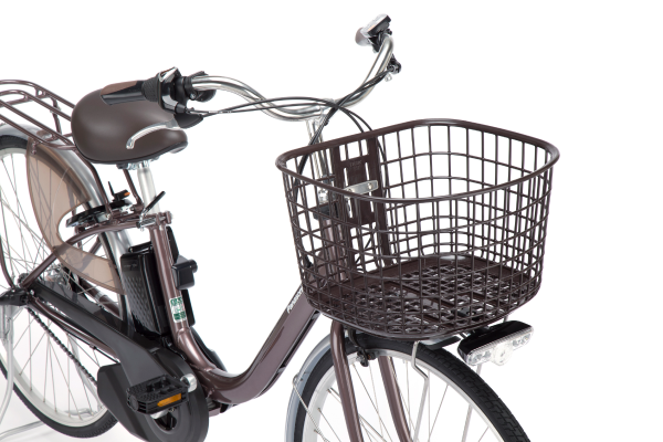 お買い物に便利な大型バスケット（高さ約240mm×奥行約360mm×幅約410mm）
