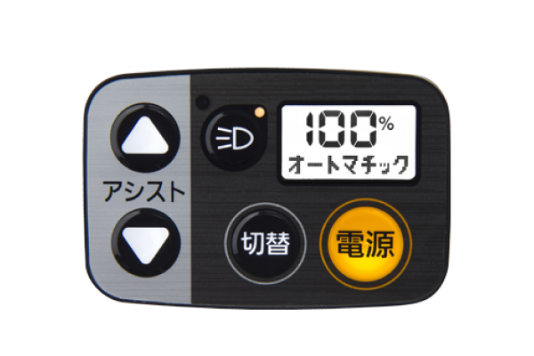 2022モデルからは液晶スイッチ5で小型化、薄型化によりハンドル周りに馴染むスマートに。