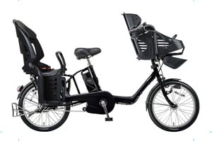 ／3人乗り用チャイルドシート付きギュット・ミニ・DX-2015モデル-［内装3段変速］［20インチ］［クラス27キャリア］