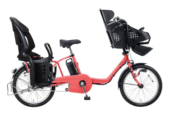 【電動アシスト自転車】パナソニック（Panasonic） 3人乗り用チャイルドシート付きギュット・ミニ・DX 電動自転車・電動アシスト自転車 子供乗せ自転車 20インチ