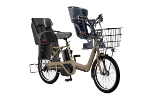 D111 ☆整備済み 中古電動自転車 Panasonic ギュットアニーズ 3人乗り 