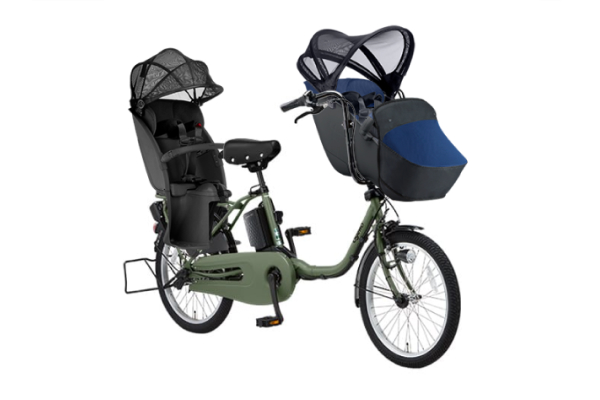 【電動アシスト自転車】パナソニック（Panasonic） 3人乗り用チャイルドシート付きギュット・クルーム・EX 電動自転車・電動アシスト自転車 子供乗せ自転車 20インチ