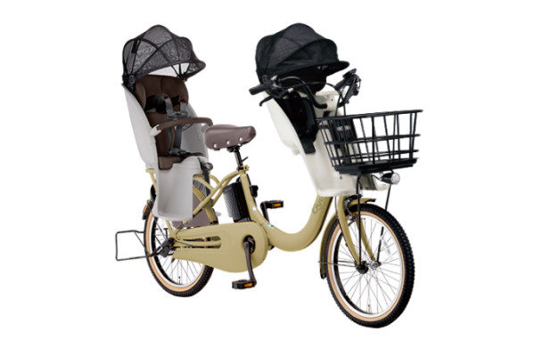 【電動アシスト自転車】パナソニック（Panasonic） 3人乗り用チャイルドシート付きギュット・クルームF・DX 電動自転車・電動アシスト自転車 子供乗せ自転車 20インチ