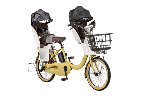 パナソニック 電動自転車 ママチャリ　子供乗せ ギュット クルーム DX 3段 3人乗り用チャイルドシート付きギュット・クルームF・DX パナソニック