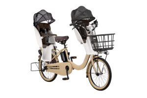 マットキャメル／3人乗り用チャイルドシート付きギュット・クルームR・EX［内装3段変速］［20インチ］［クラスSキャリア］［押し歩きモード］