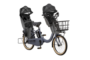 マットダスクネイビー／3人乗り用チャイルドシート付きギュット・クルームR・EX［内装3段変速］［20インチ］［クラスSキャリア］［押し歩きモード］