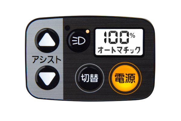 小型化、薄型化によりハンドル周りに馴染むスマートデザイン。