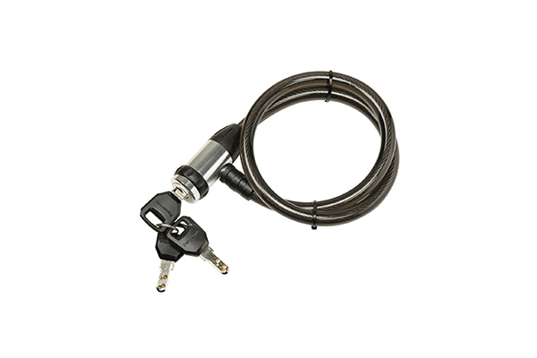 後輪サークル錠と同じキーで施錠・解錠が可能な1キー3ロック