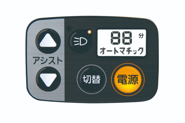 小型化、薄型化によりハンドル周りに馴染むスマートデザイン