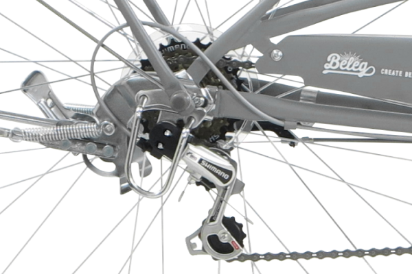 (No 0711) BELEG(ベレッグ) 26インチ グレー 自転車】Beleg ベレッグ 26インチ 外装6段 BES66C グレージュ