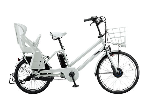 ブリヂストン ビッケ ホワイト 20インチ 前後子供のせ自転車 非電動 
