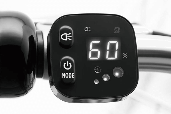 バッテリー残量がデジタル表示で分かりやすいスイッチです。