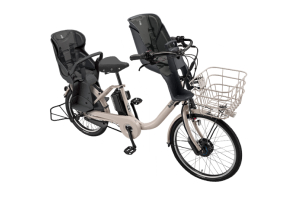 E.Xモルベージュ／3人乗り用チャイルドシート付きbikke MOB dd（ビッケモブdd）