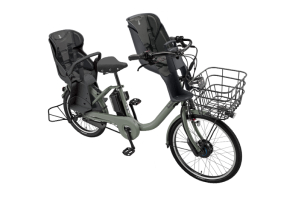 M.Xソフトカーキ(2024モデル)/3人乗り用チャイルドシート付きbikke MOB dd（ビッケモブdd）