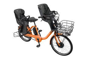E.Xオークルオレンジ(2024モデル)/3人乗り用チャイルドシート付きbikke MOB dd（ビッケモブdd）