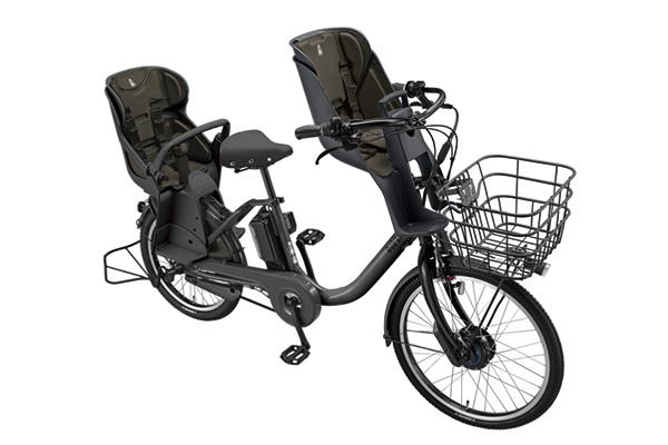 ブリヂストン ビッケ 電動自転車 3人乗り 後カゴあり