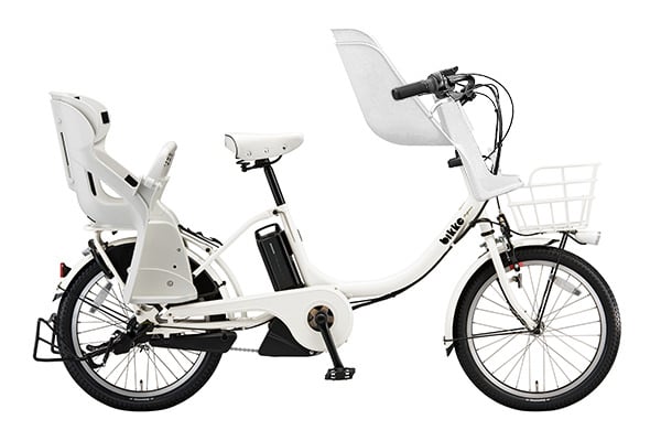 【電動アシスト自転車】ブリヂストン(BRIDGESTONE) 3人乗り用チャイルドシート付きbikke MOB e-2018モデル- 電動自転車・電動アシスト自転車 子供乗せ自転車 20インチ