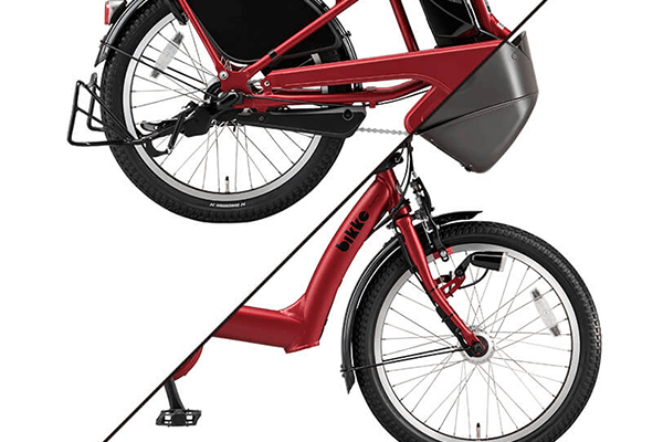 ペダル1回転で進む距離は、2速で3.8mと26インチタイヤの自転車と同等。快適な乗り心地です。