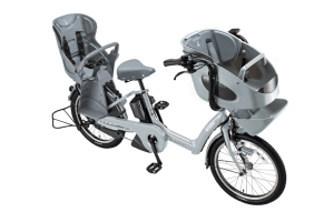 E.BKブルーグレー(2027モデル）／3人乗り用チャイルドシート付きbikke POLAR e（ビッケポーラーe）