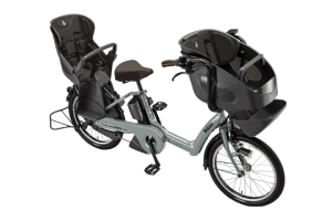 3人乗り用チャイルドシート付きbikke POLAR e（ビッケポーラーe）［内装3段変速］［20インチ］［3人乗り対応］