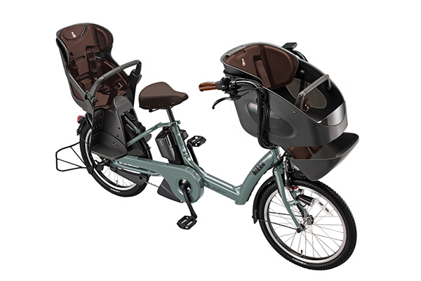 ブリヂストン（BRIDGESTONE） 3人乗り用チャイルドシート付きbikke POLAR e（ビッケポーラーe）