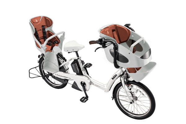 3人乗り用チャイルドシート付きbikke POLAR e（ビッケポーラーe