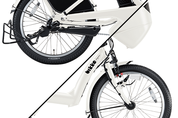 3人乗り用チャイルドシート付きbikke POLAR e（ビッケポーラーe