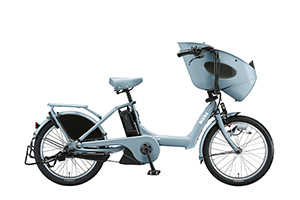 E.XBKブルーグレー(2020モデル)／【電動子乗せセット】bikke POLAR e （ビッケポーラー e）2020モデル-［内装3段変速］［20インチ］［3人乗り対応］