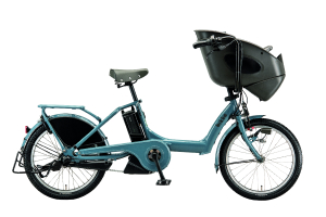 E.Xグリーンアッシュ(2024モデル）／【電動子乗せセット】bikke POLAR e （ビッケポーラー e）2020モデル-［内装3段変速］［20インチ］［3人乗り対応］