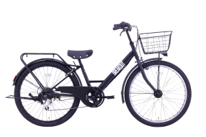 フラットブラック／BREAKOUT JUNIOR(ブレイクアウト・ジュニア)［外装6段変速］［LEDオートライト］