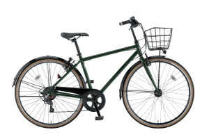 ハーフマットブリティッシュグリーン／SJクロス［外装7段変速］［耐磨耗タイヤ］［700C］