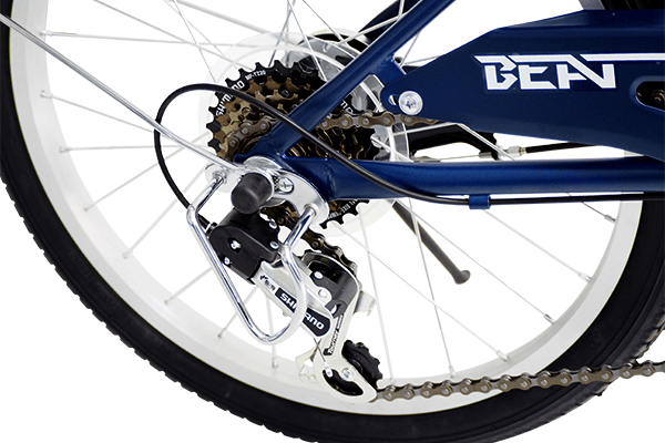 どんな道でも安心・快適に走行していただける様に、信頼のシマノ製6段変速機を搭載。