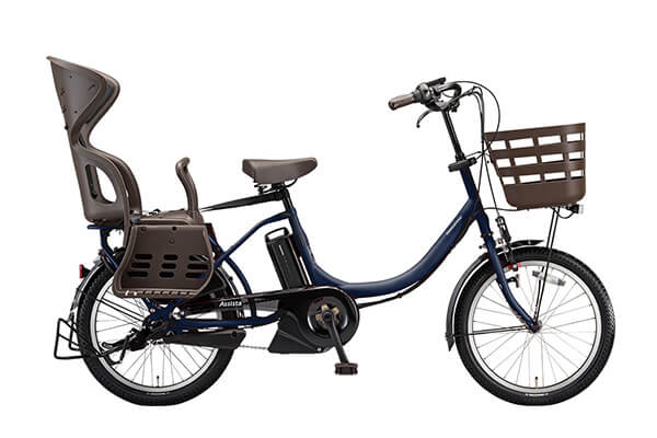 ➂ 5357子供乗せ電動アシスト自転車ブリヂストン3人乗り対応20インチ  